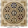 JUEGO DE PIEDRAS 7 CHAKRAS-CAJA MADERA FLOR DE LA VIDA - Imagen 2
