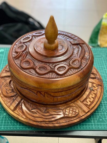 JUEGO DE BATEA Y TABLERO DE IFA TALLADO # 1 - Imagen 2