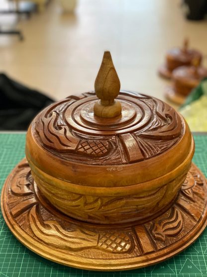 JUEGO DE BATEA Y TABLERO DE IFA TALLADO # 3 - Imagen 3